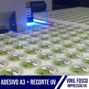 Adesivo A3 + Recorte UV