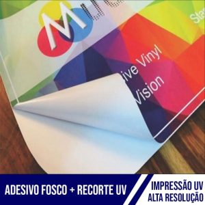 Adesivo Corte Contorno Fosco UV