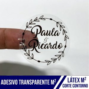 Adesivo Látex Corte Contorno Transparente