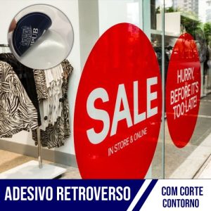 Adesivo Látex Retroverso + Corte Contorno