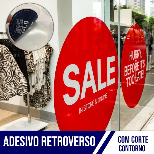 Adesivo Látex Retroverso + Corte Contorno