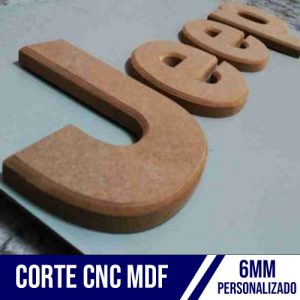 Corte CNC em MDF 6mm