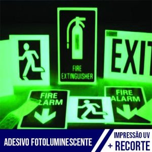 Adesivo Fotoluminescente com Corte Contorno