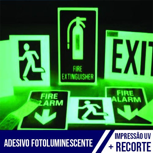 Adesivo Fotoluminescente com Corte Contorno